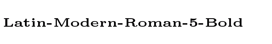 font Latin-Modern-Roman-5-Bold download
