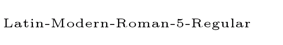 font Latin-Modern-Roman-5-Regular download