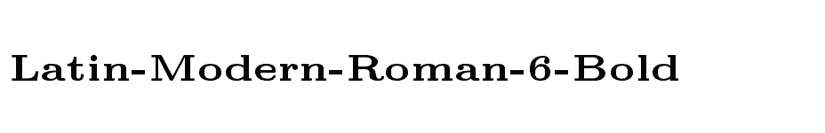 font Latin-Modern-Roman-6-Bold download
