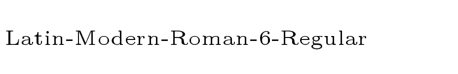 font Latin-Modern-Roman-6-Regular download