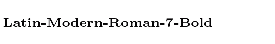 font Latin-Modern-Roman-7-Bold download