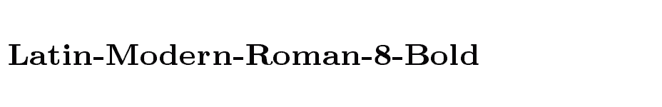 font Latin-Modern-Roman-8-Bold download