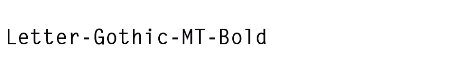 font Letter-Gothic-MT-Bold download