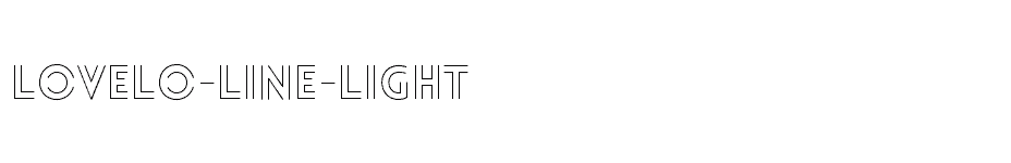 font Lovelo-Line-Light download