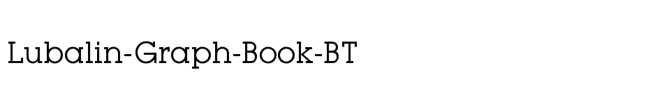 font Lubalin-Graph-Book-BT download