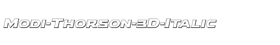 font Modi-Thorson-3D-Italic download