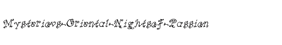 font Mysterious-Oriental-Nightsof-Passion download
