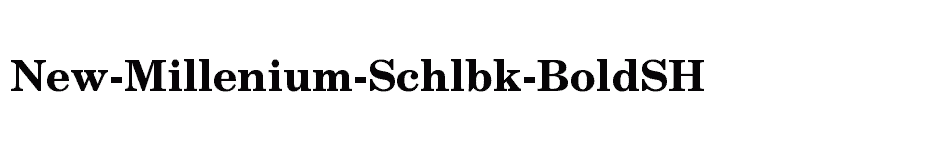font New-Millenium-Schlbk-BoldSH download
