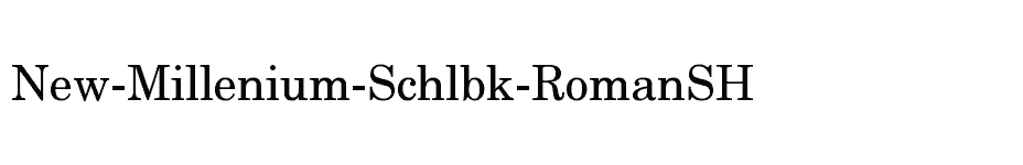 font New-Millenium-Schlbk-RomanSH download
