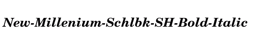 font New-Millenium-Schlbk-SH-Bold-Italic download