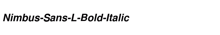 font Nimbus-Sans-L-Bold-Italic download