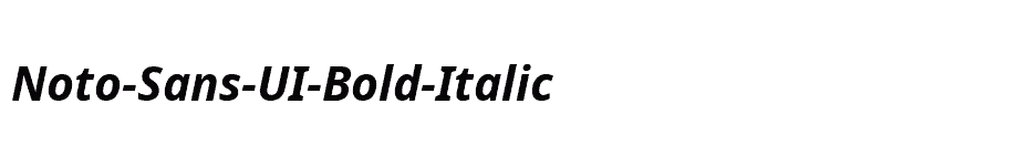 font Noto-Sans-UI-Bold-Italic download