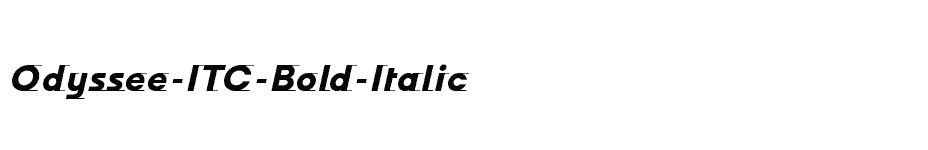 font Odyssee-ITC-Bold-Italic download