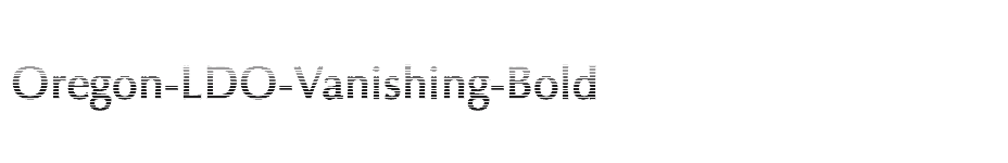 font Oregon-LDO-Vanishing-Bold download