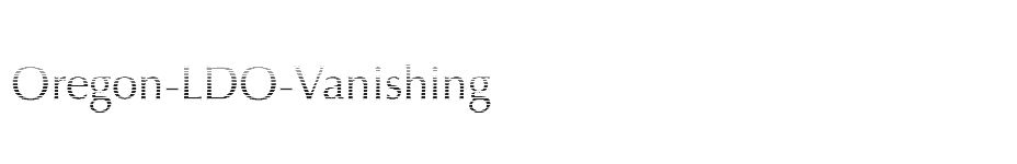 font Oregon-LDO-Vanishing download