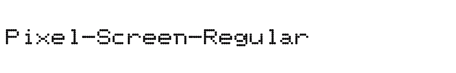 font Pixel-Screen-Regular download