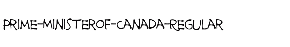 font Prime-Ministerof-Canada-Regular download
