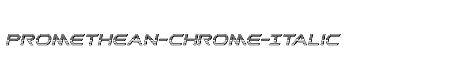 font Promethean-Chrome-Italic download
