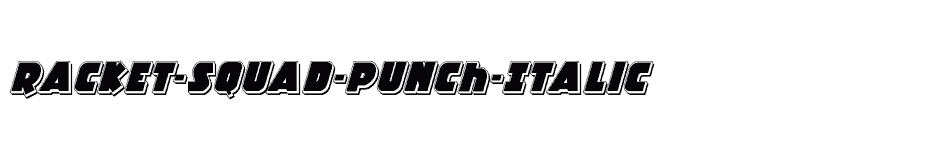 font Racket-Squad-Punch-Italic download