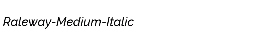 font Raleway-Medium-Italic download