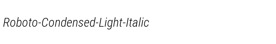 font Roboto-Condensed-Light-Italic download