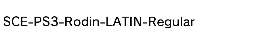 font SCE-PS3-Rodin-LATIN-Regular download