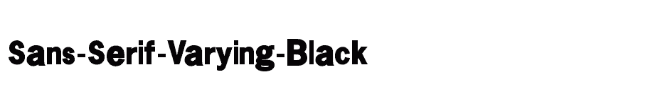 font Sans-Serif-Varying-Black download