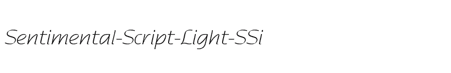 font Sentimental-Script-Light-SSi download