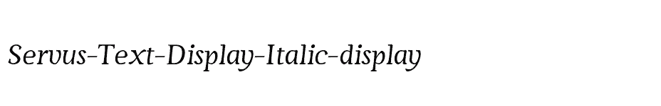 font Servus-Text-Display-Italic-display download