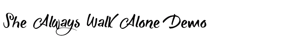 font She-Always-Walk-Alone-Demo download