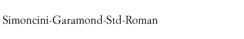 font Simoncini-Garamond-Std-Roman download