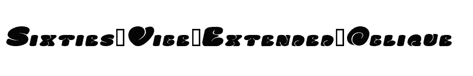 font Sixties-Vibe-Extended-Oblique download