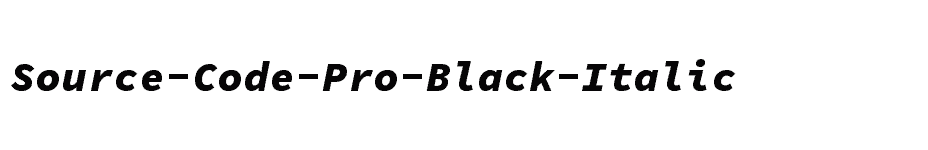 font Source-Code-Pro-Black-Italic download