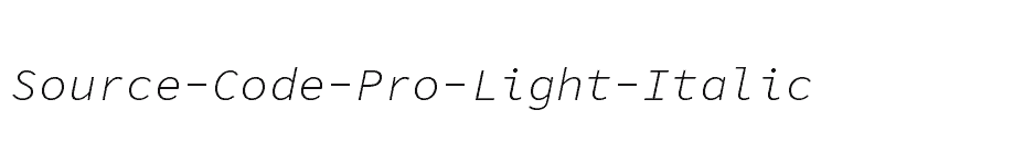 font Source-Code-Pro-Light-Italic download