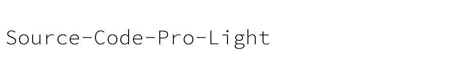 font Source-Code-Pro-Light download