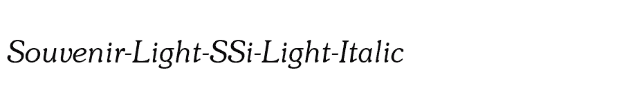 font Souvenir-Light-SSi-Light-Italic download