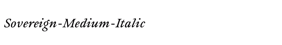 font Sovereign-Medium-Italic download