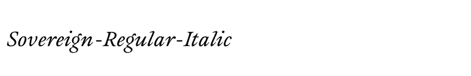 font Sovereign-Regular-Italic download