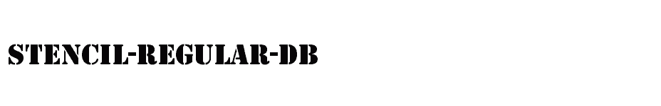 font Stencil-Regular-DB download