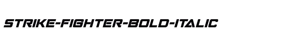 font Strike-Fighter-Bold-Italic download