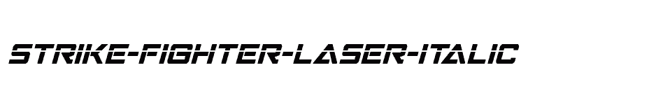 font Strike-Fighter-Laser-Italic download