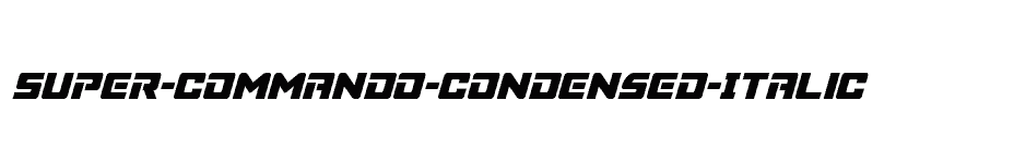 font Super-Commando-Condensed-Italic download