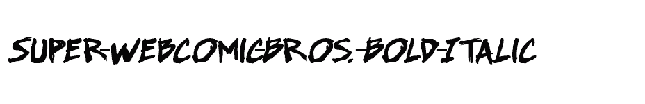 font Super-Webcomic-Bros.-Bold-Italic download