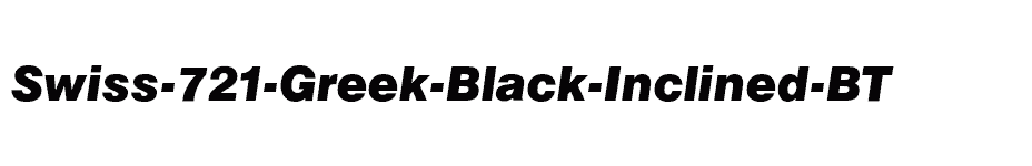 font Swiss-721-Greek-Black-Inclined-BT download