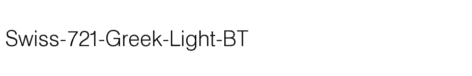 font Swiss-721-Greek-Light-BT download