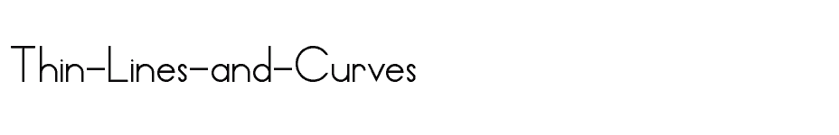 font Thin-Lines-and-Curves download