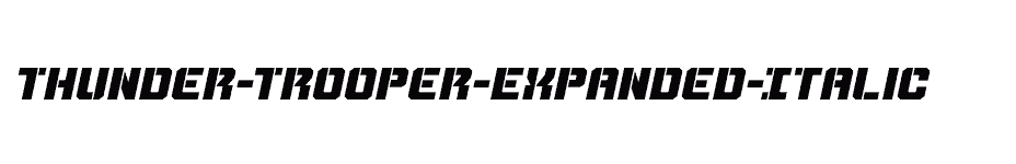 font Thunder-Trooper-Expanded-Italic download