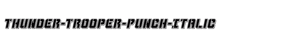 font Thunder-Trooper-Punch-Italic download