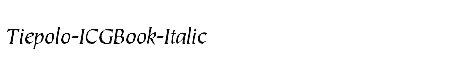 font Tiepolo-ICGBook-Italic download