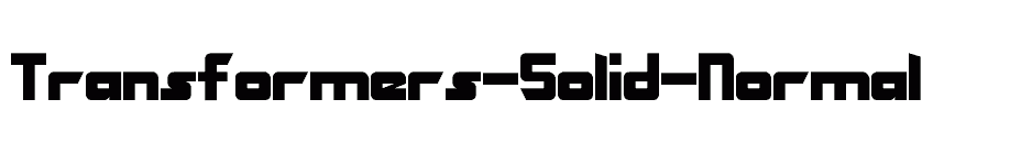font Transformers-Solid-Normal download